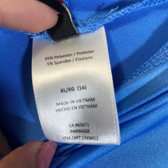 Spyder Short Sleeve Hooded Lightweight Light Blue Short Athleisure Dress Sz XL - Picture 5 of 8